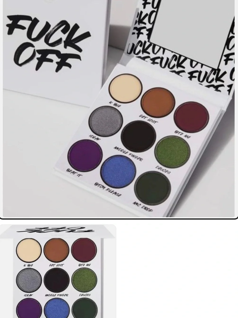 Eyeshadow Palette BH 9-Color Bold Matte & Metallic - Multi Green Blue Purple